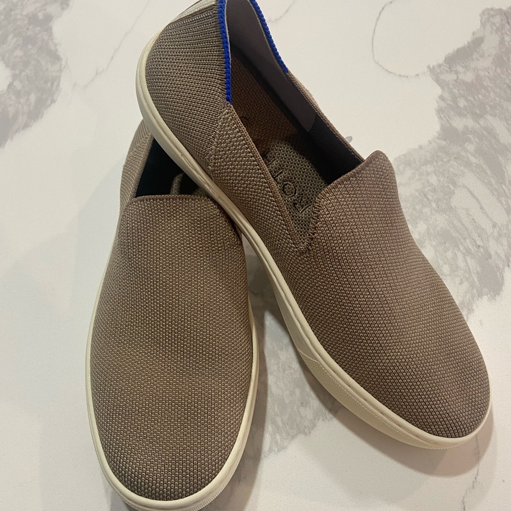 Rothy’s The Original Slip On Sneaker in Latte